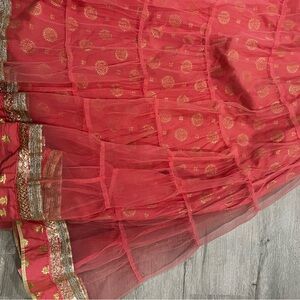 Vibrant light pink skirt for sale ..with nice border